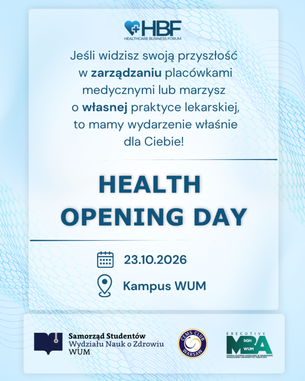 plakat Health Opening Day