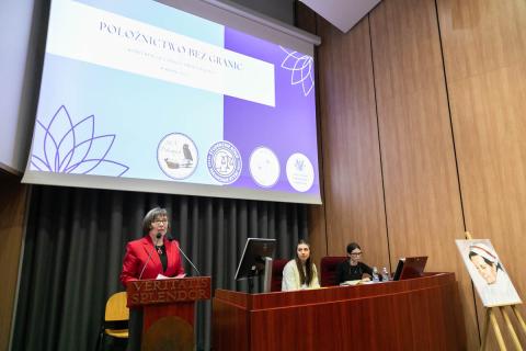 zdjęcie z konferencji położniczej
