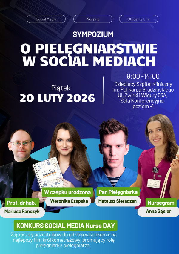 plakat Sympozjum o pielęniarstwie